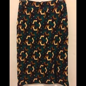 Maeve skirt geometric pencil skirt with a slit